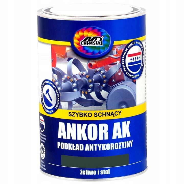 Podkład antykorozyjny Ankor Ak Chemstal Czarny 10L