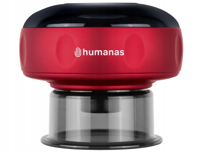 Masażer ręczny antycellulitowy Humanas BB01 Plus, Bańka masująca Czerwony