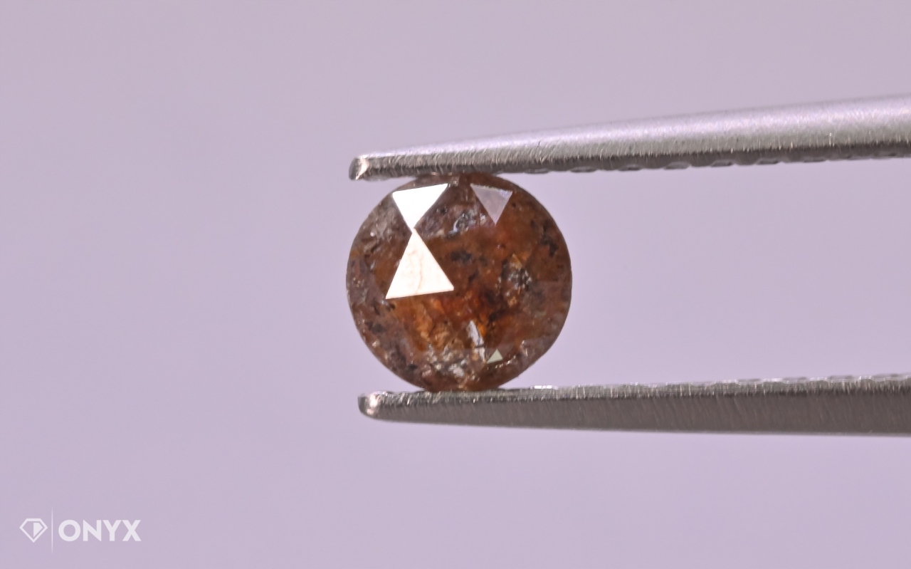 Diamantová fazetovaná rozeta kulatá, průměr 4 mm