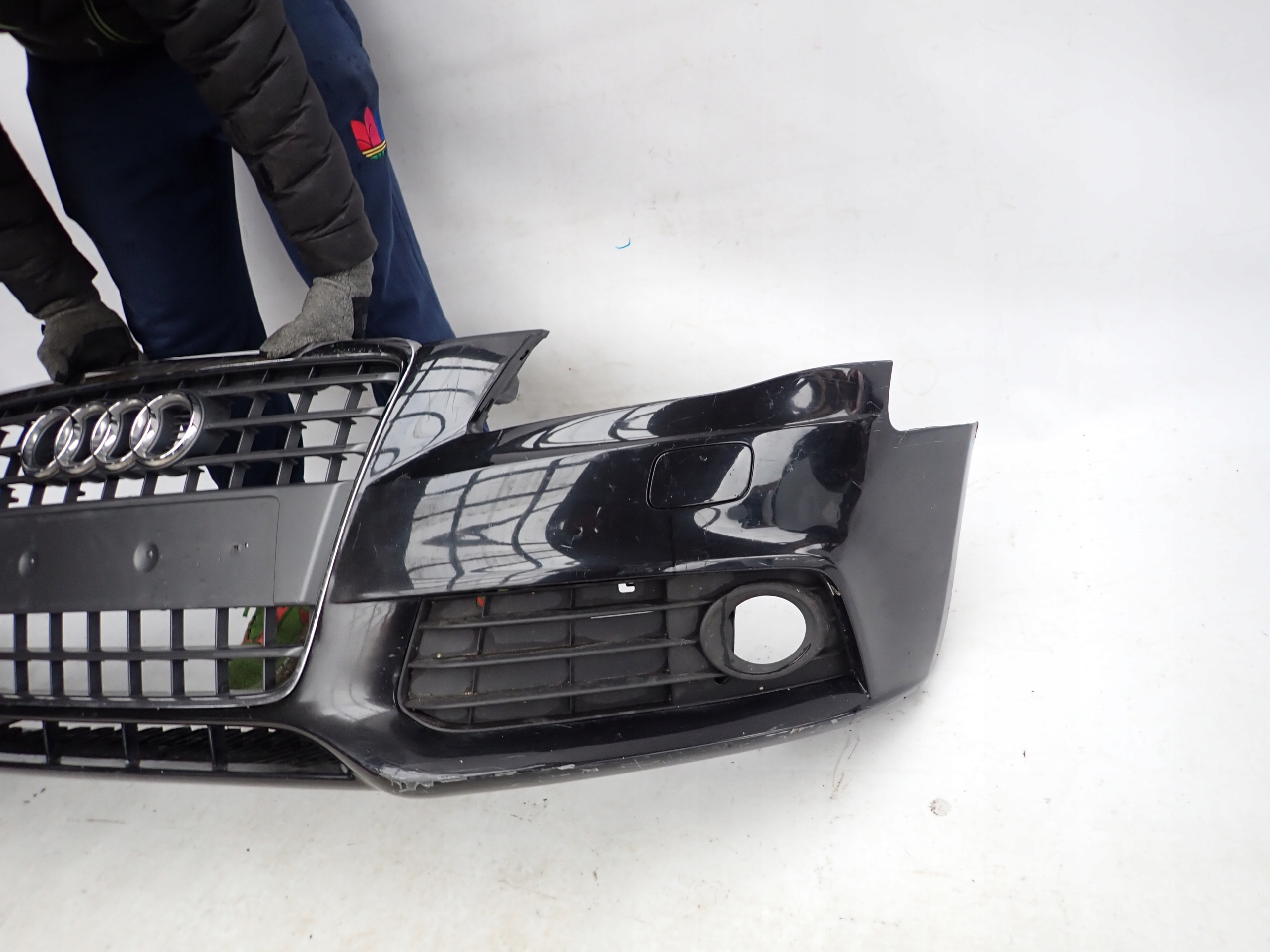 AUDI A4 B8 8K 08-11 bumper front front PDC SPR + cover