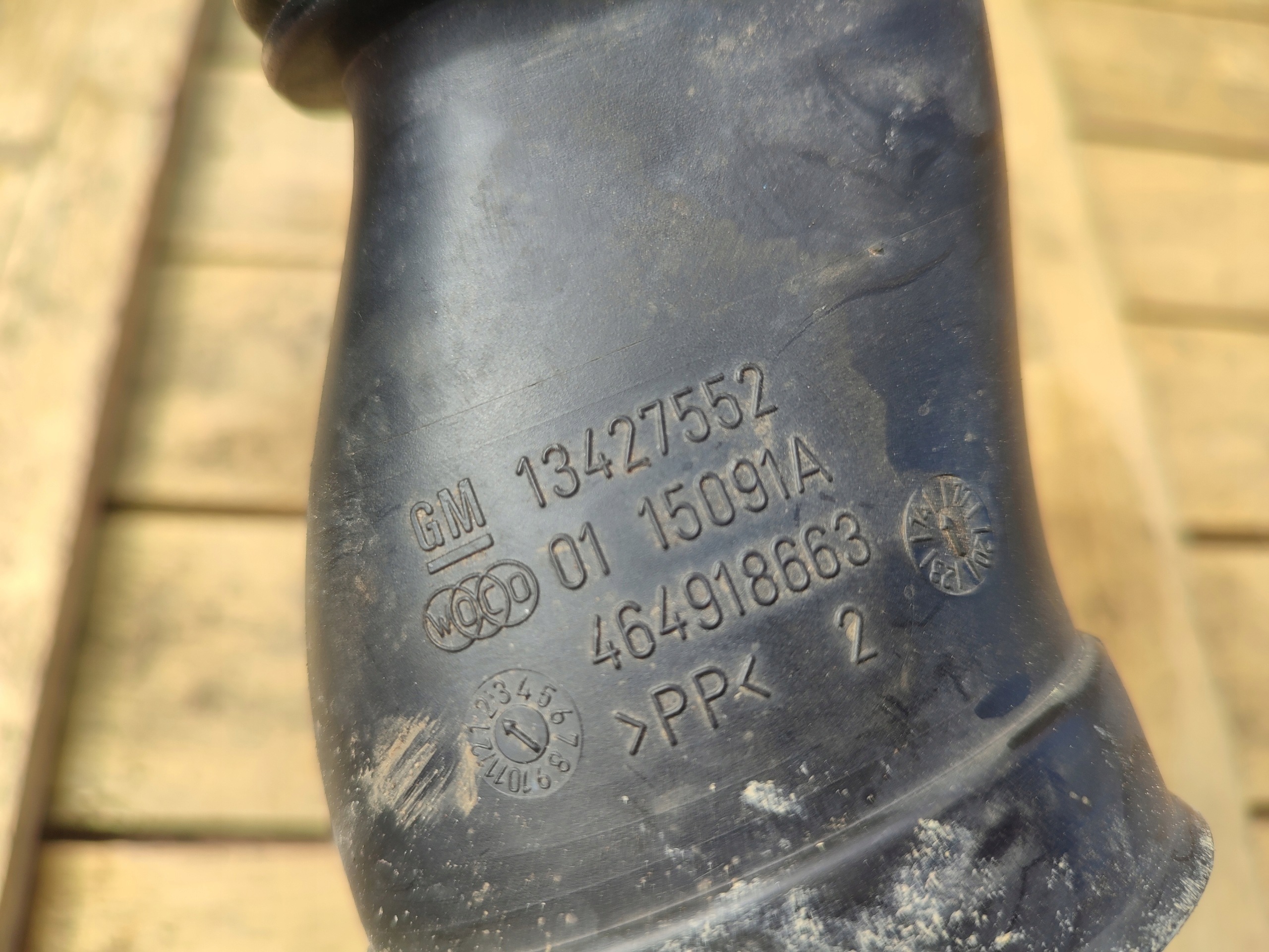 pipe hose wiring air hose OPEL CORSA E 1.4 13427552