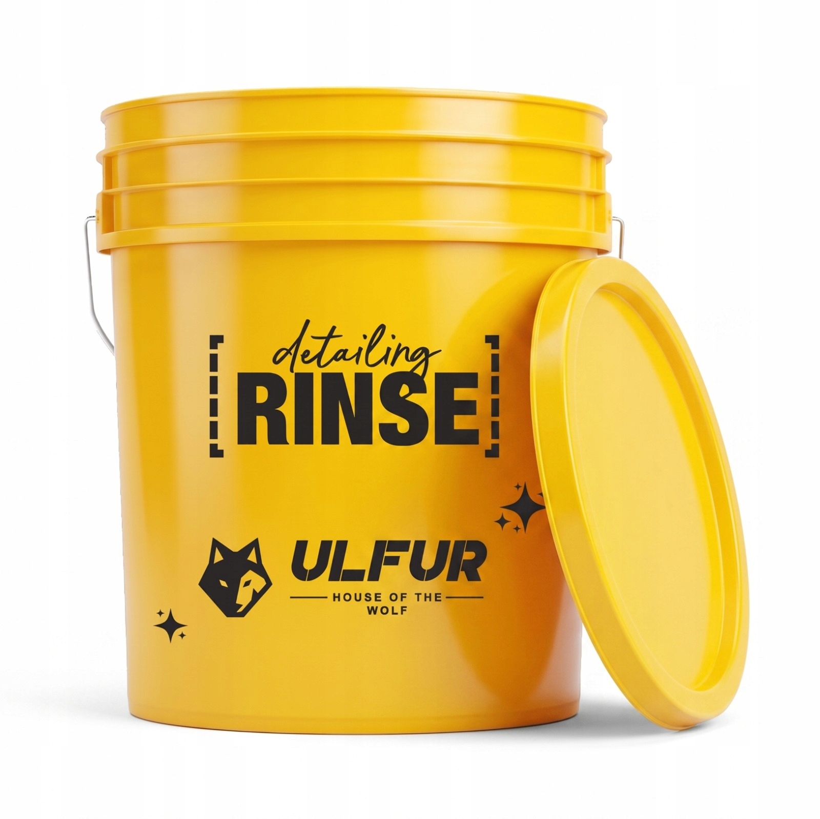 Wiadro Detailingowe do Mycia Samochodu Auta Detailing Rinse 20L Żółte Ulfur