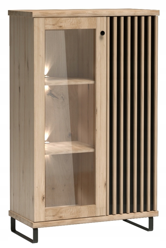 Meble do salonu jadalni witryna CALI C3N z LED