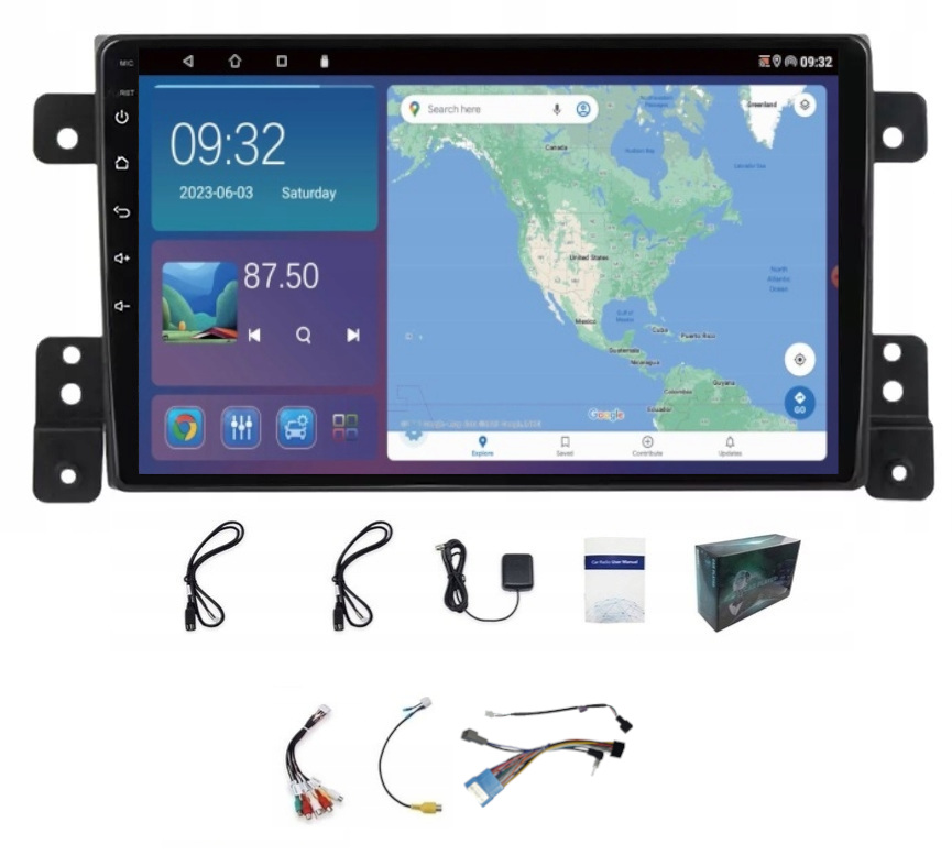 Rádio Navigácia Carplay Gps Android Suzuki Grand Vitara 2005-14 2GB 64GB