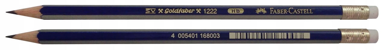 Ołówek Faber-Castell Gold 1222/HB, z gumką