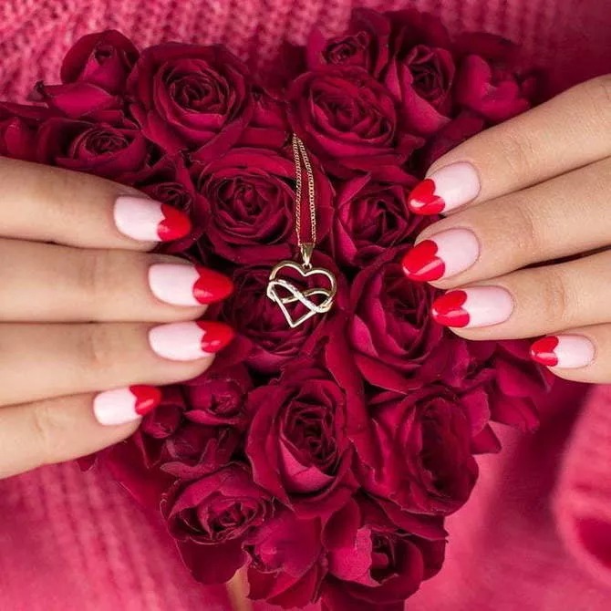 NEONAIL Lakier Hybrydowy FIRST LOVE 7,2 ml - WYPRZEDAŻ Kolor Odcienie czerwieni i różu