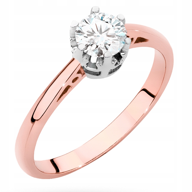 Zlatý Prstýnek pr. 585 s Briliantem 0,50 ct 14k