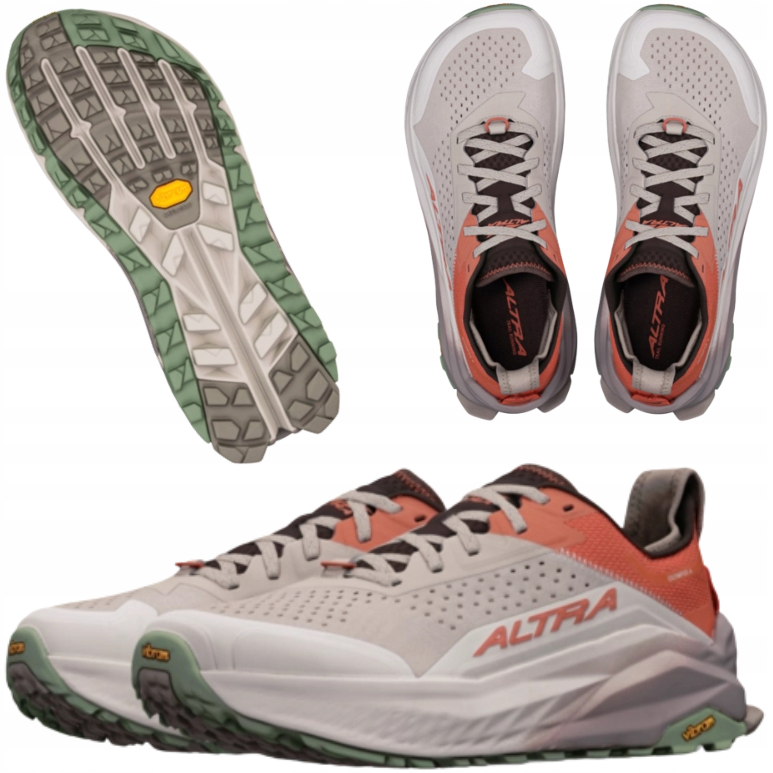 Buty do Biegania w Terenie Męskie Altra Olympus 6 Pomarańczowe/Szare 44