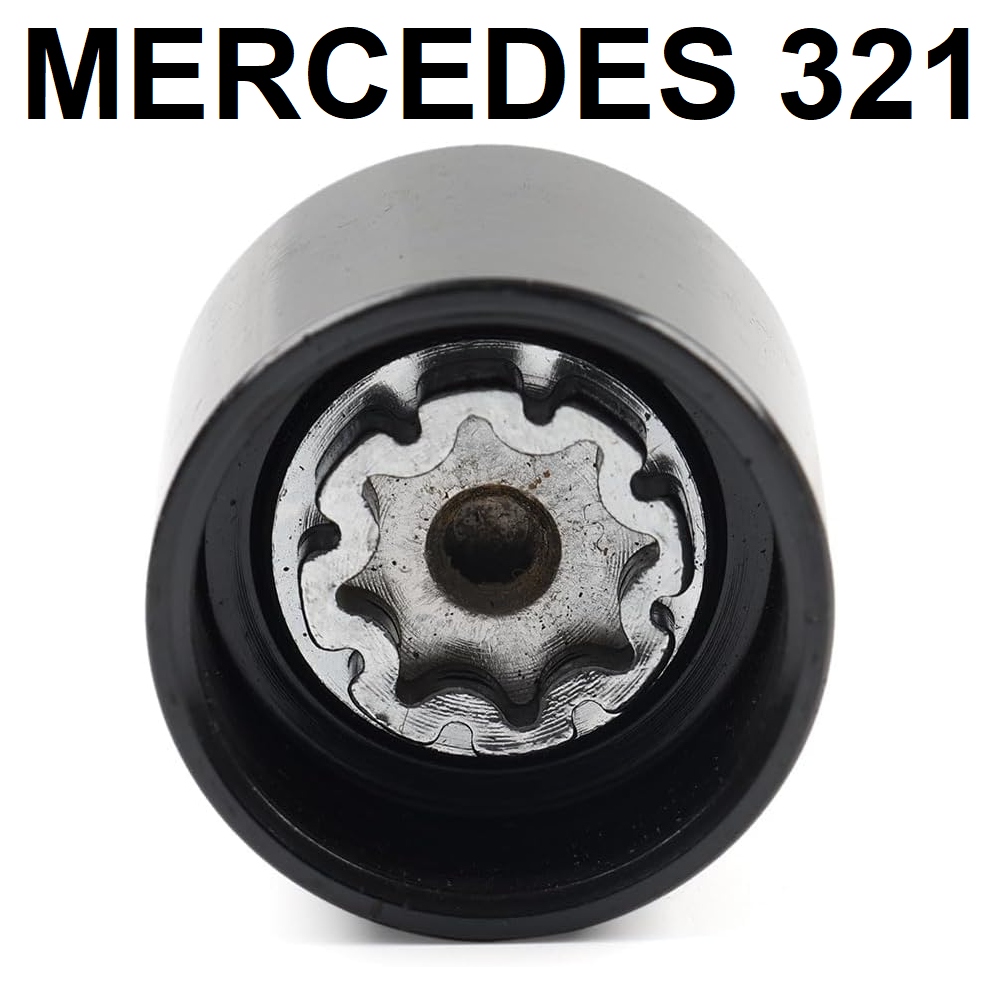 Nástavec Zlodějka Adaptér Pro Zabezpečení Šroubů Kol Mercedes Typ: 321