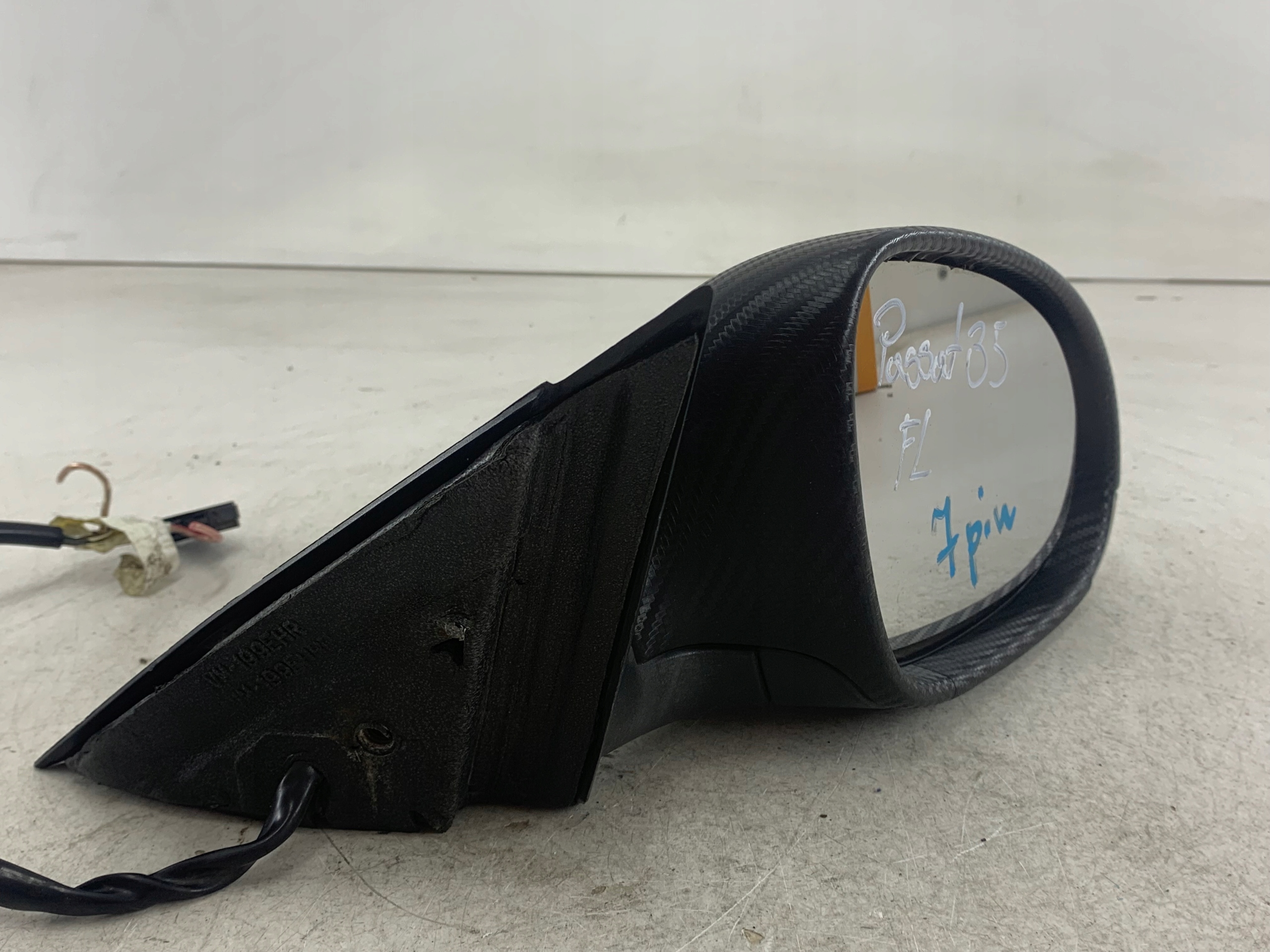 VW PASSAT B5 LIFT mirror right 7 PIN indicator KARBON