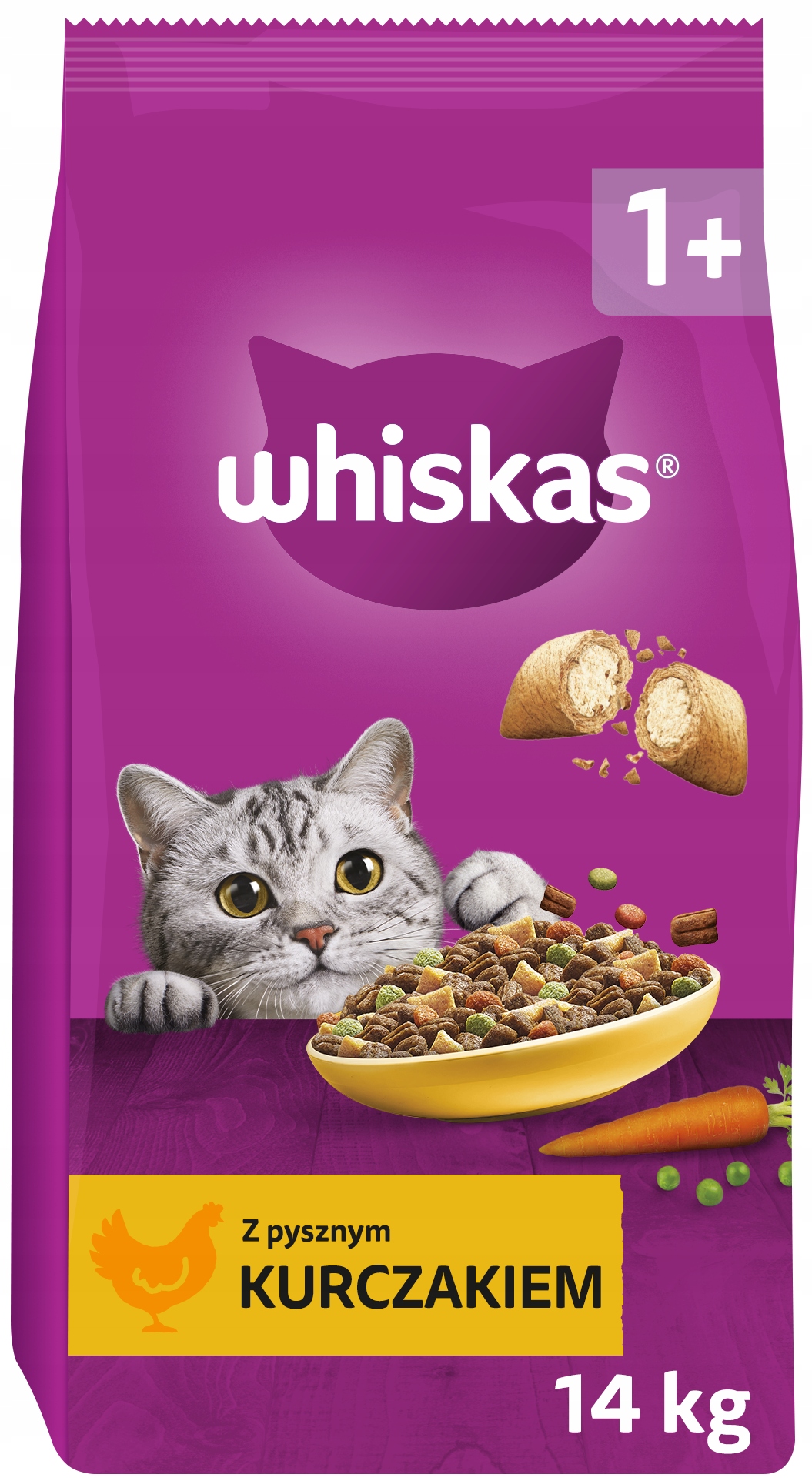 Сушеная курица Whiskas, 14 кг