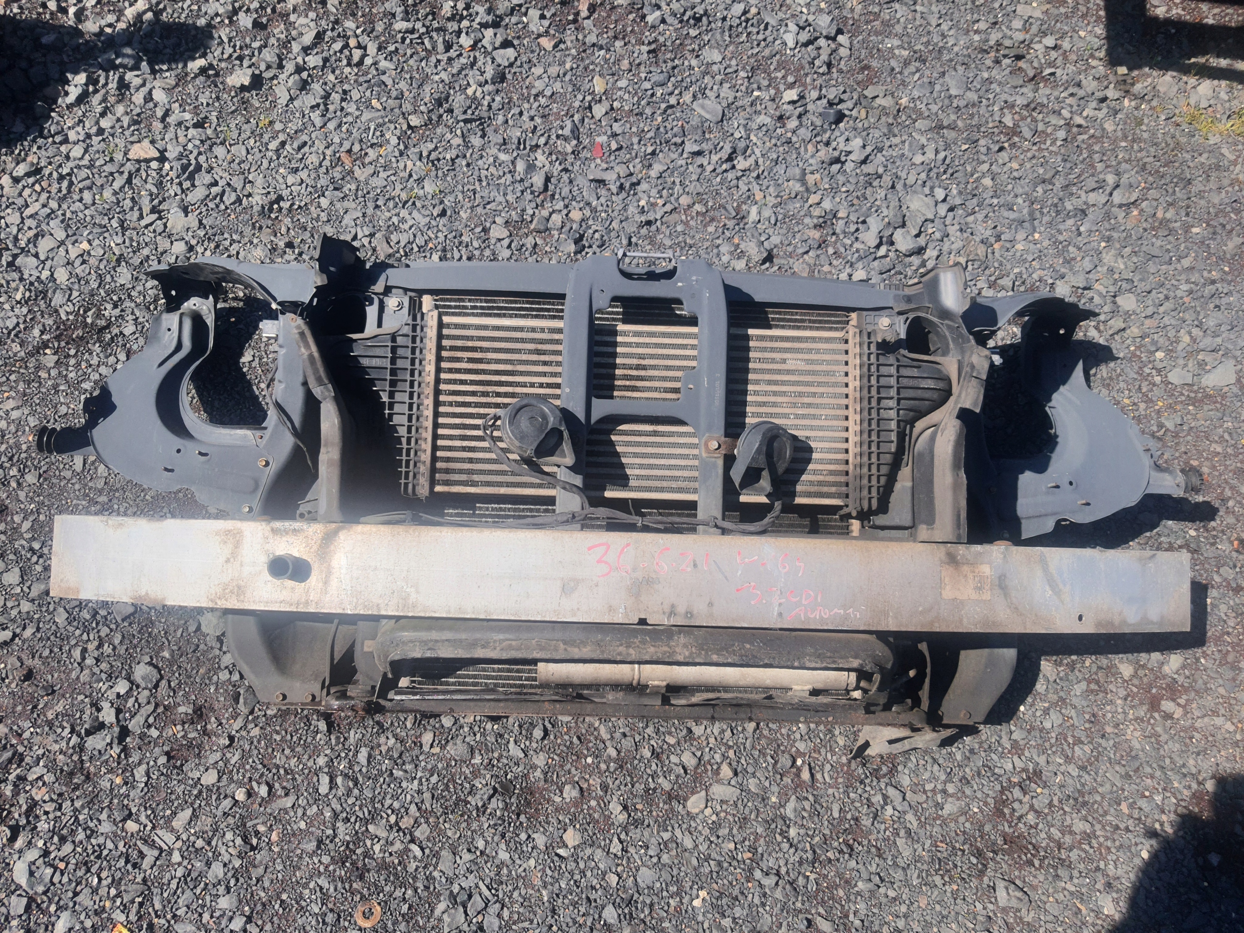 MERCEDES ML W164 05-08 support panel for radiators V6 CDI