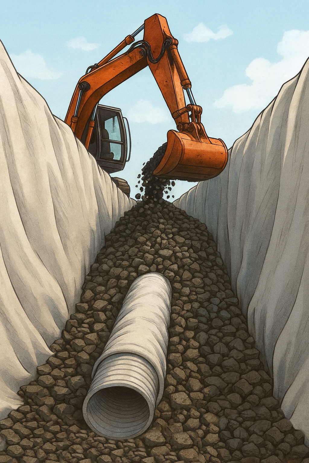 Geowłóknina Drenażowa PP150 do Drenażu Francuskiego i Nie Tylko 1,5m x 25m