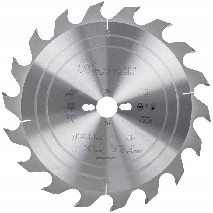 Piła Widiowa 300x30 26z Cięcie Wzdłużne Drewna Do Pilarek Stołowych Glotech