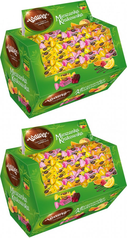 Cukierki Mieszanka Krakowska galaretka w czekoladzie 2,8kg Kuferek Wawel x2