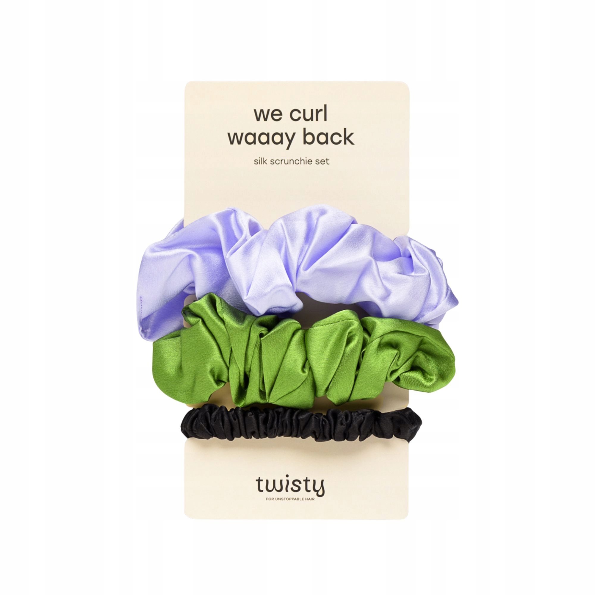 Twisty Gumička Na Vlasy lehká, jemná 3 kusy Hypoalergenní sada