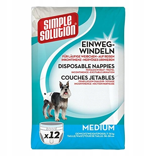 Levně Simple Solution Plenky na jedno použití pro feny M