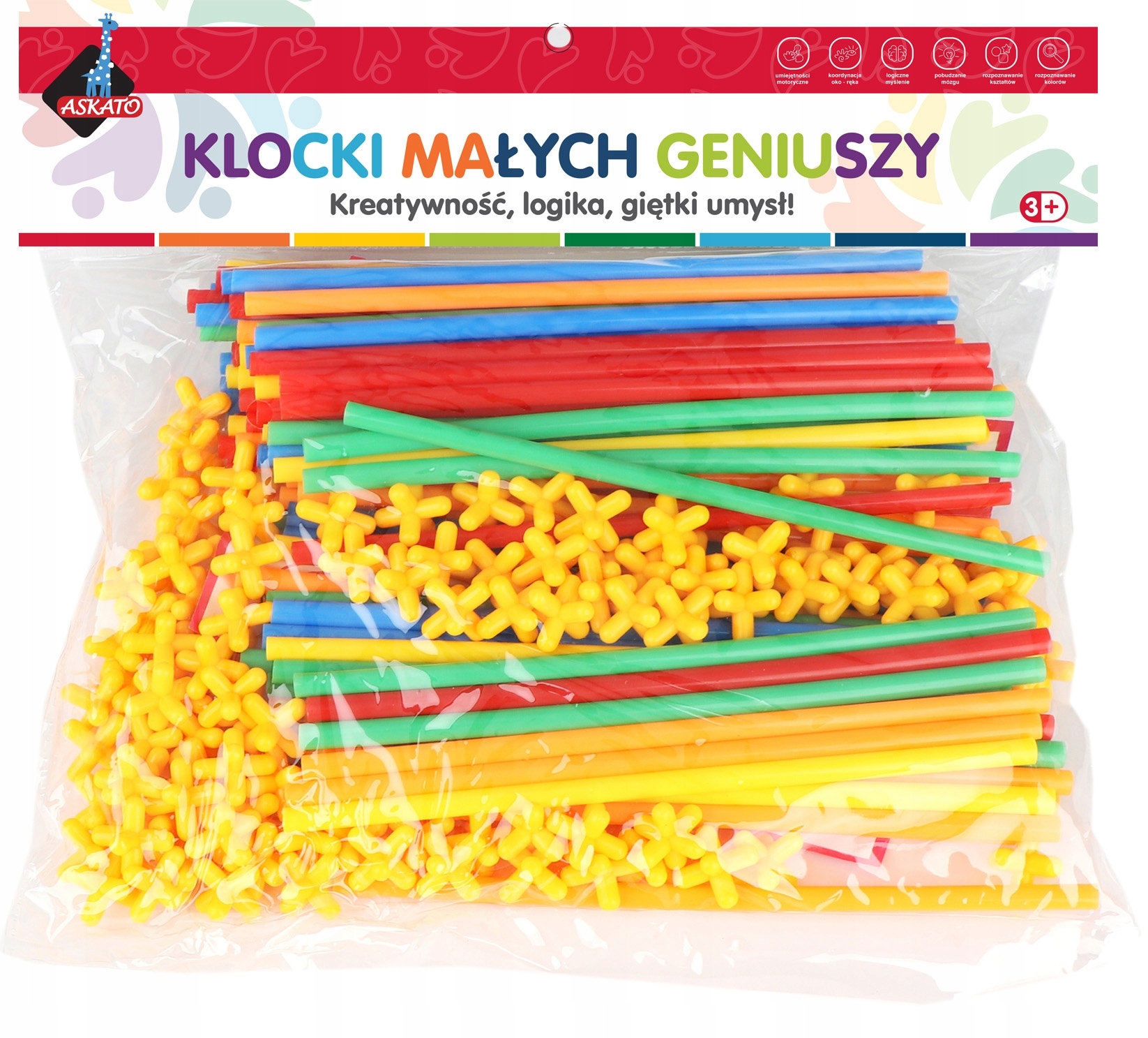 

Klocki małych geniuszy Słomki, 200 elementów (11