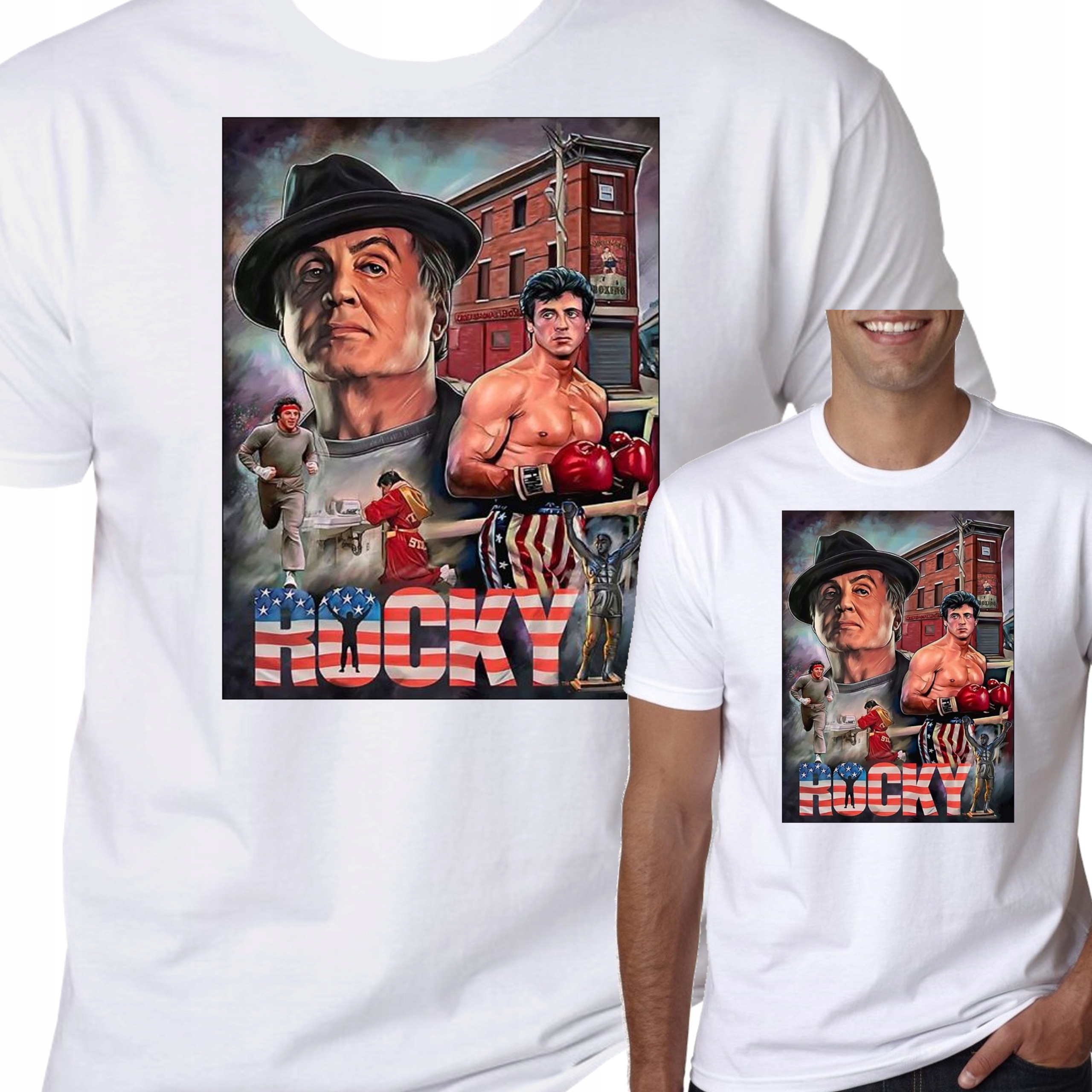

T-Shirt Koszulka Rocky Balboa Stallone Film L 0551