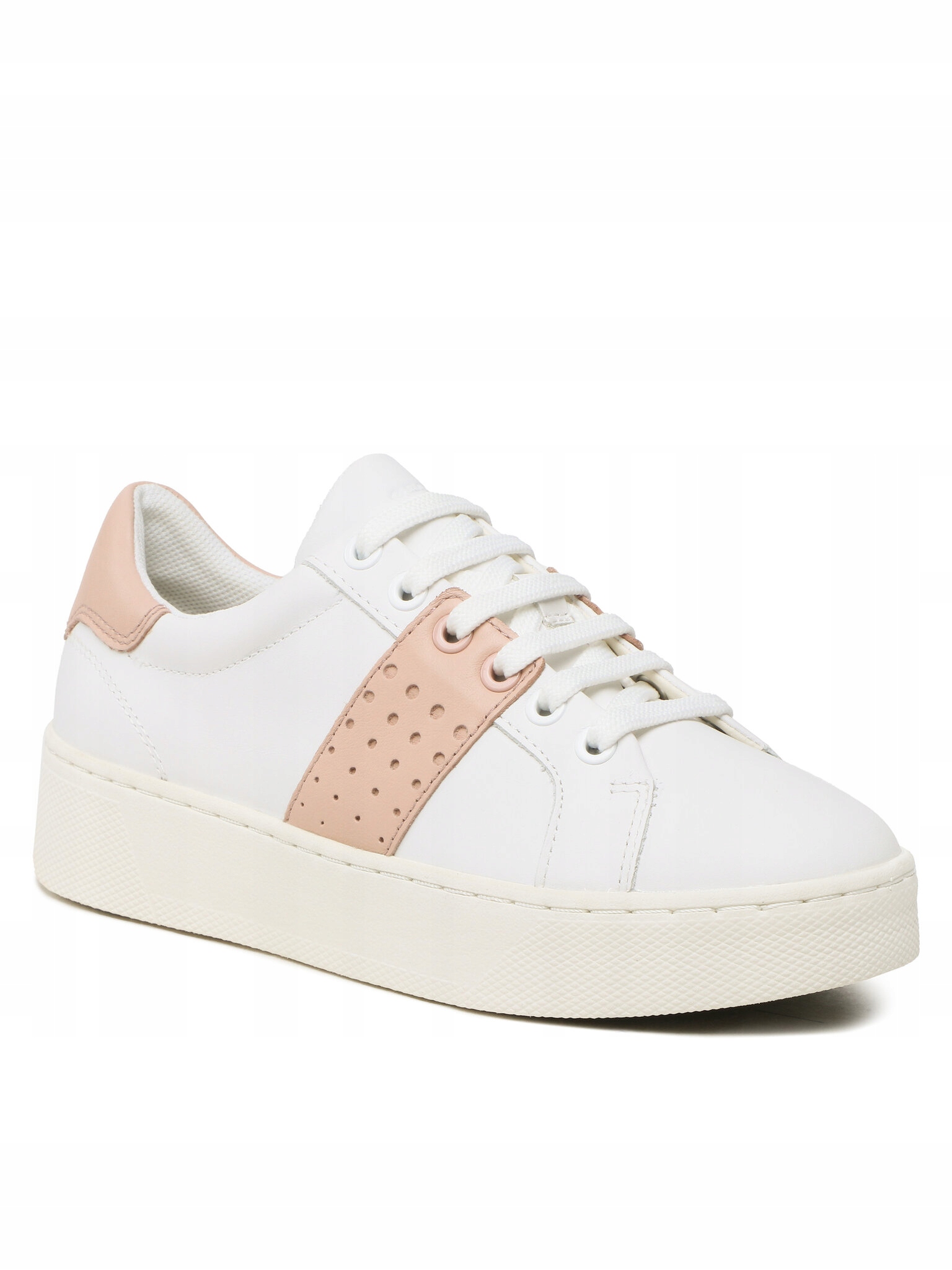 Geox Sneakersy D Skyely B D35QXB 00085 C1Z8Z White