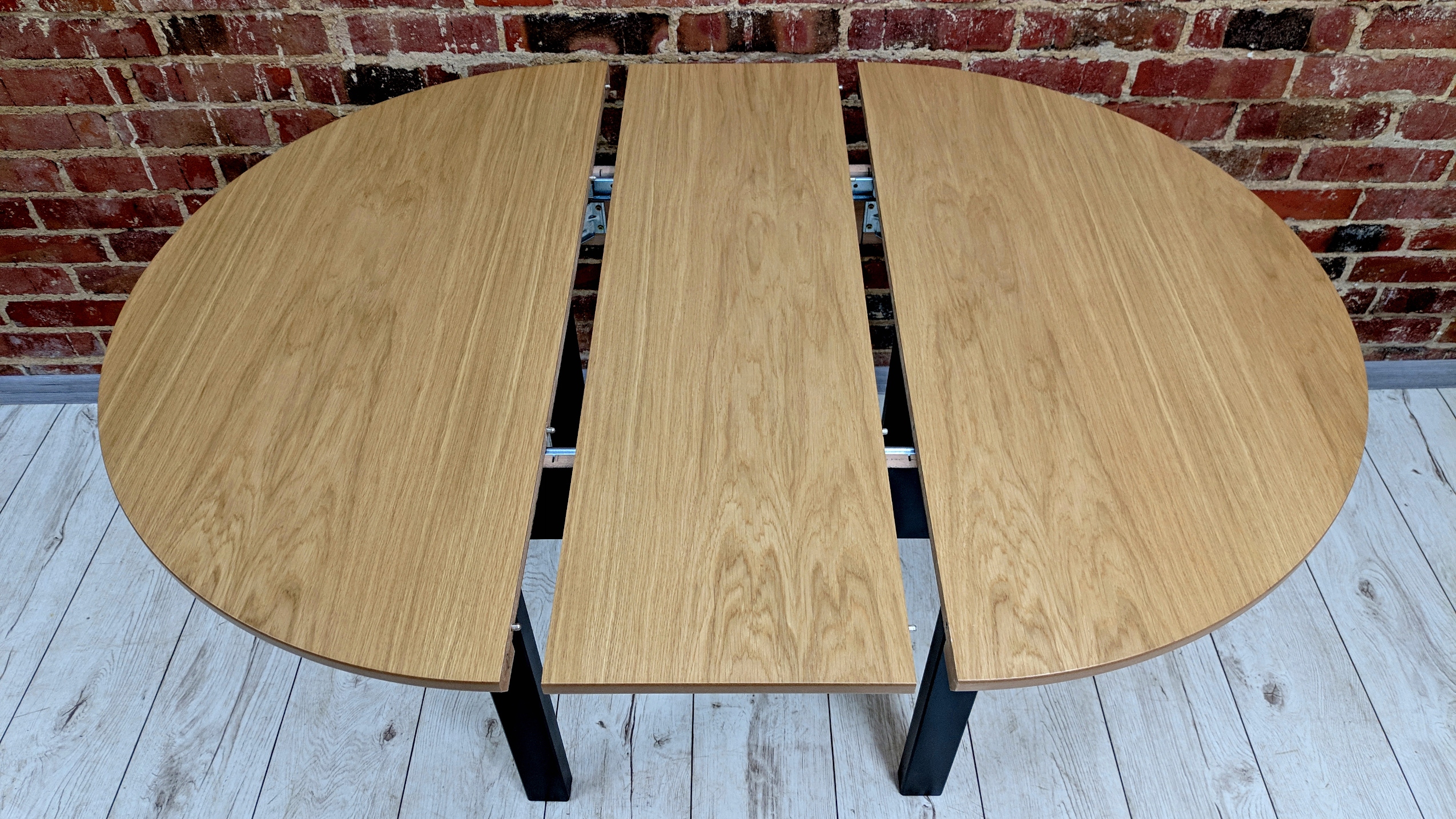 Stół rozkładany okrągły 100/130 loft skandynawski Wysokość mebla 76 cm