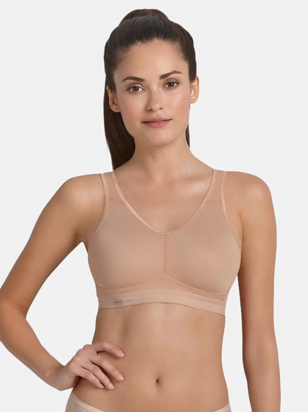 Anita Beżowy Biustonosz Sportowy Damski Miękki 85G J5H