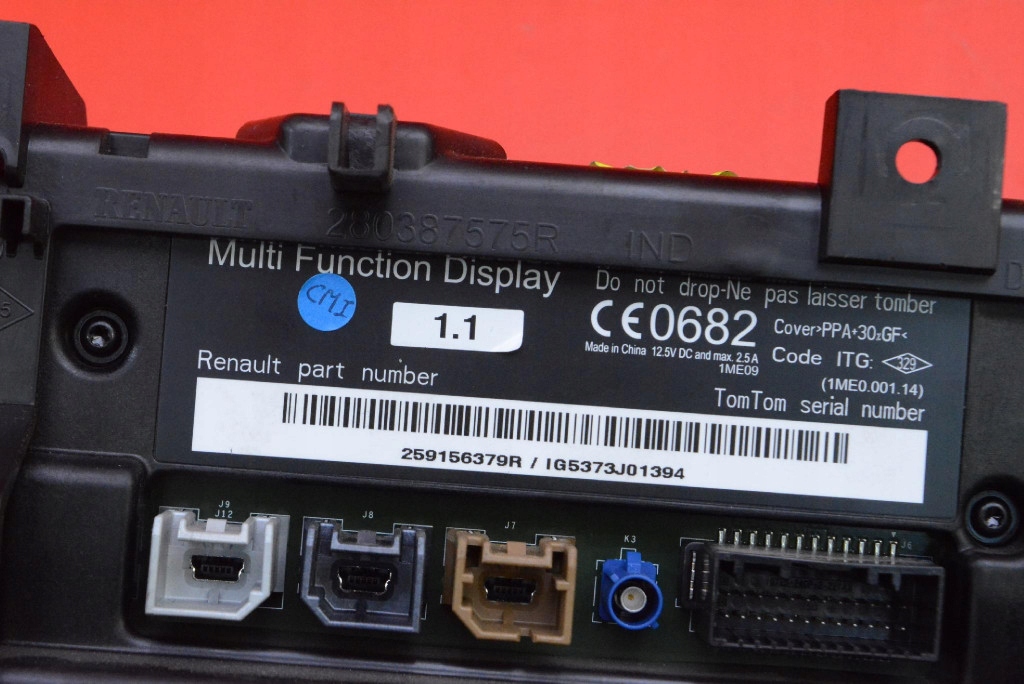 display navigation devices 259156379R RENAULT CAPTUR 1 and 13-17