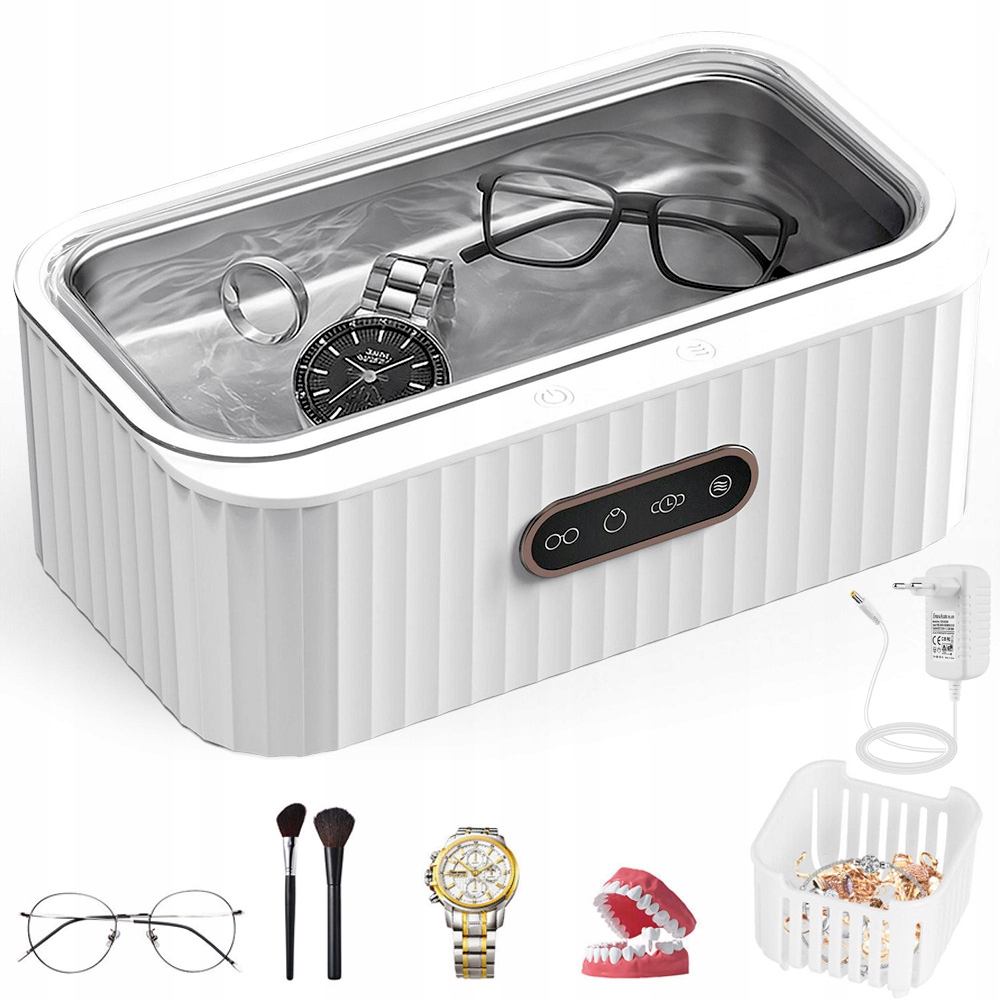 MASZYNA CZYSZCZĄCA ULTRADŹWIĘKOWA CZYSZCZENIE 360° 4 PRĘDKOŚCI 400ML 15W