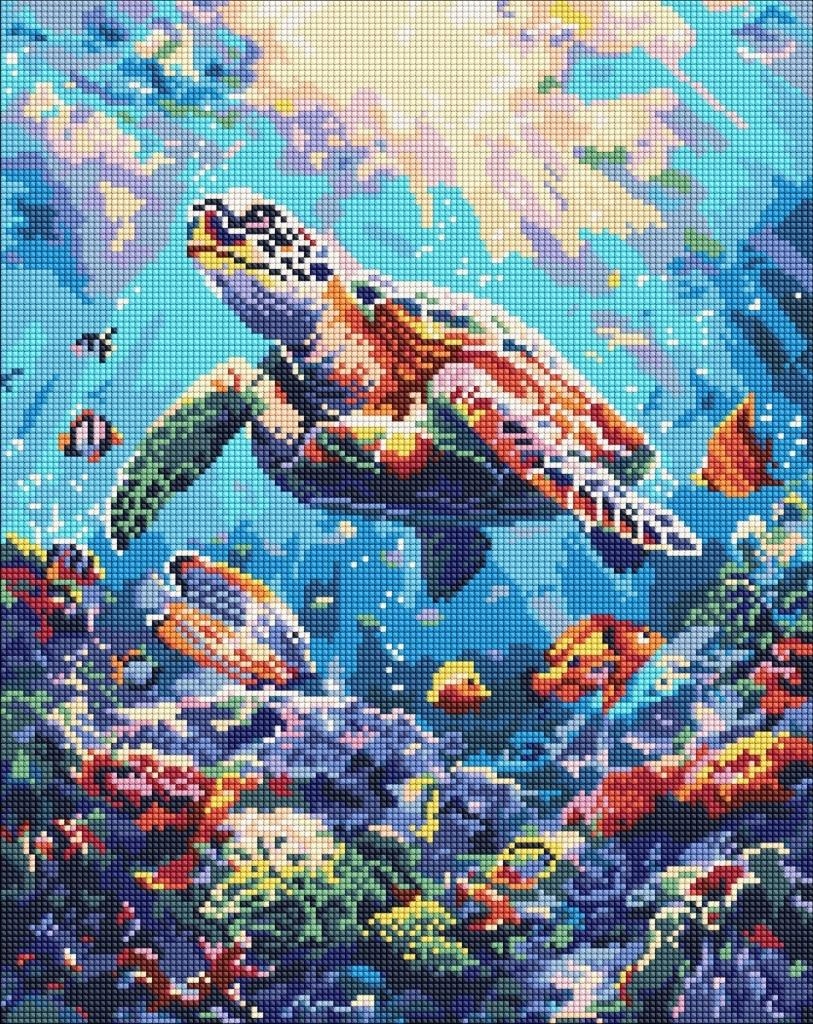 Diamantové malování Mořský klid 40x50cm