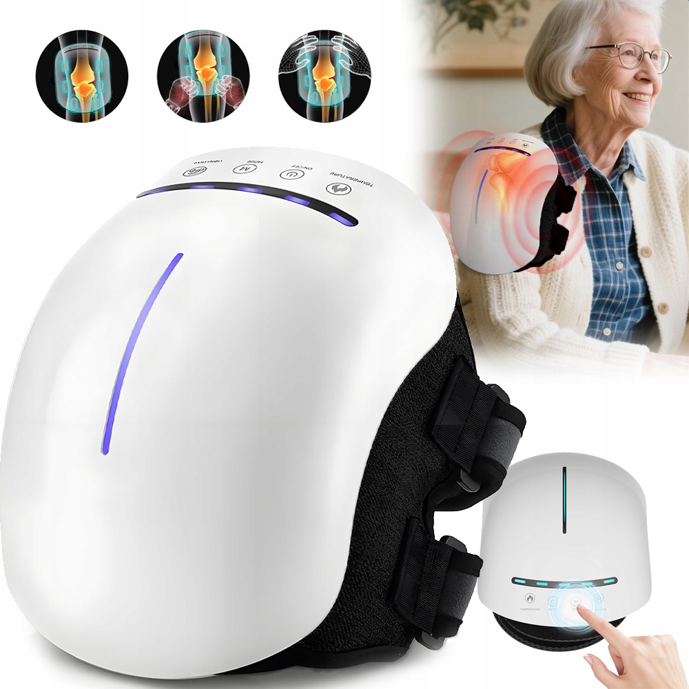 Masażer rehabilitacyjny Orteza Łokieć Kolano Laser Wibracje prądy grzanie