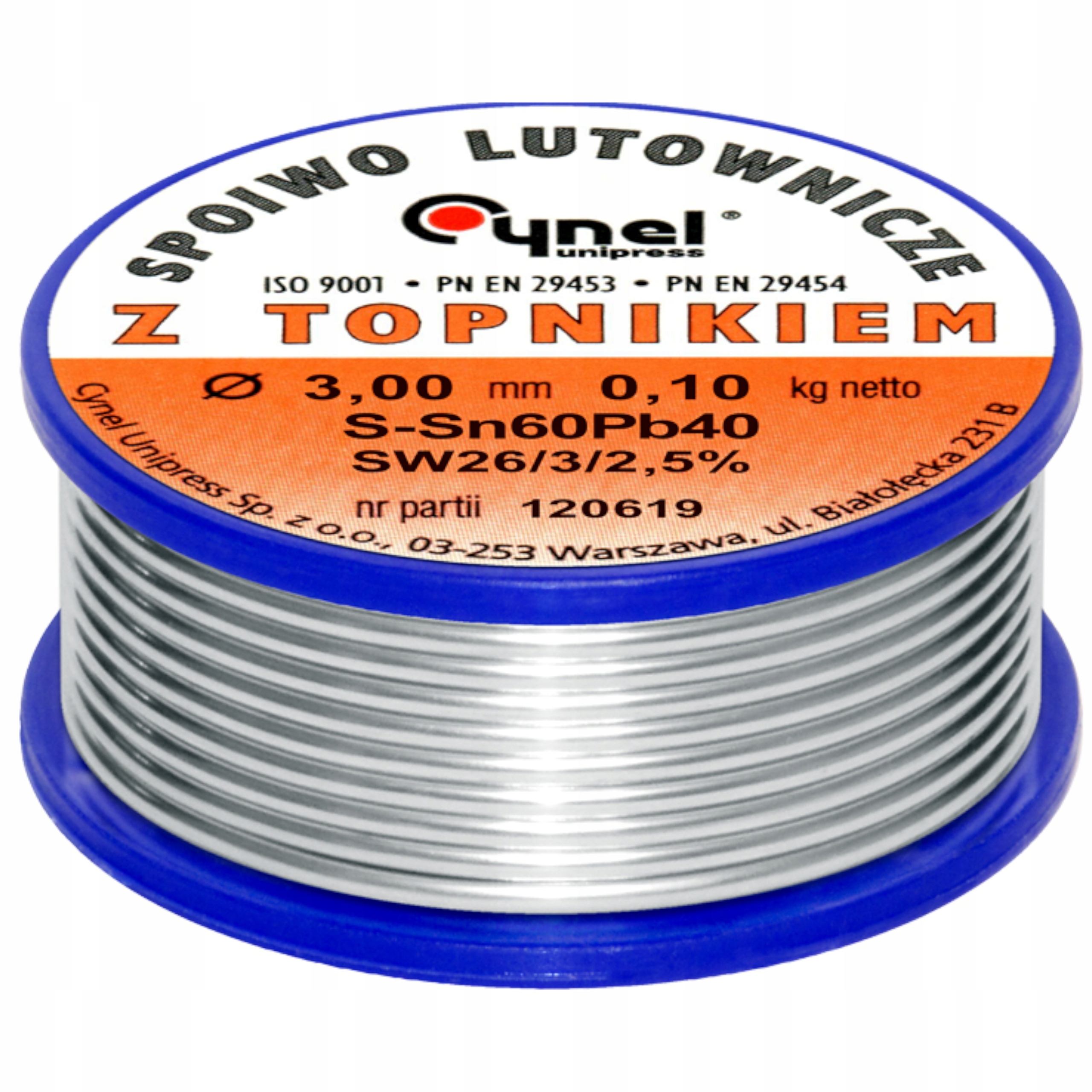 

Cyna Do Lutowania Z Topnikiem Spoiwo 100G 3MM