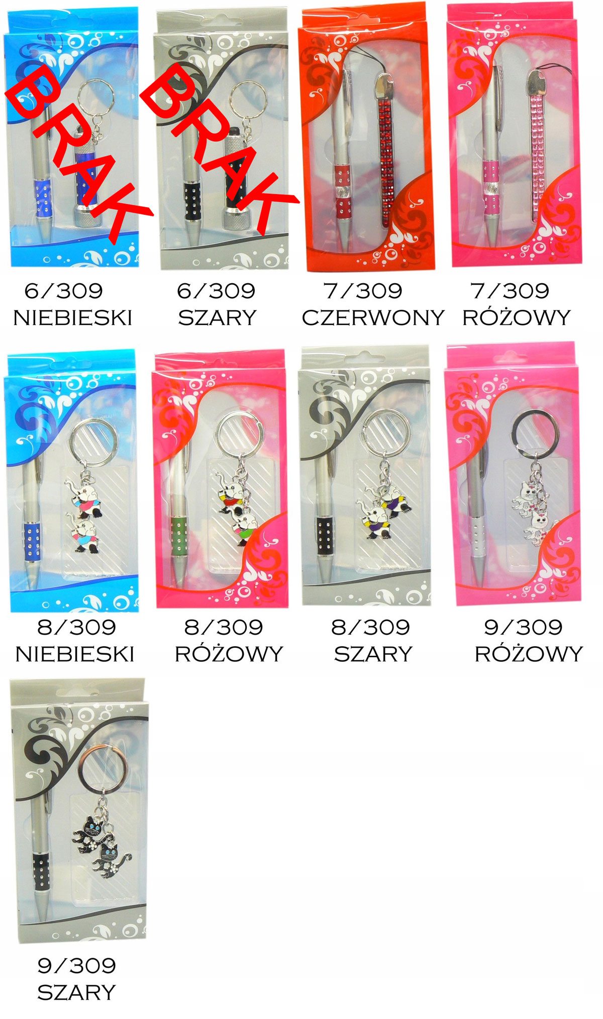 BRELOK LATARKA KOMPAS BRELOCZEK OTWIERACZ DŁUGOPIS Płeć Produkt uniseks