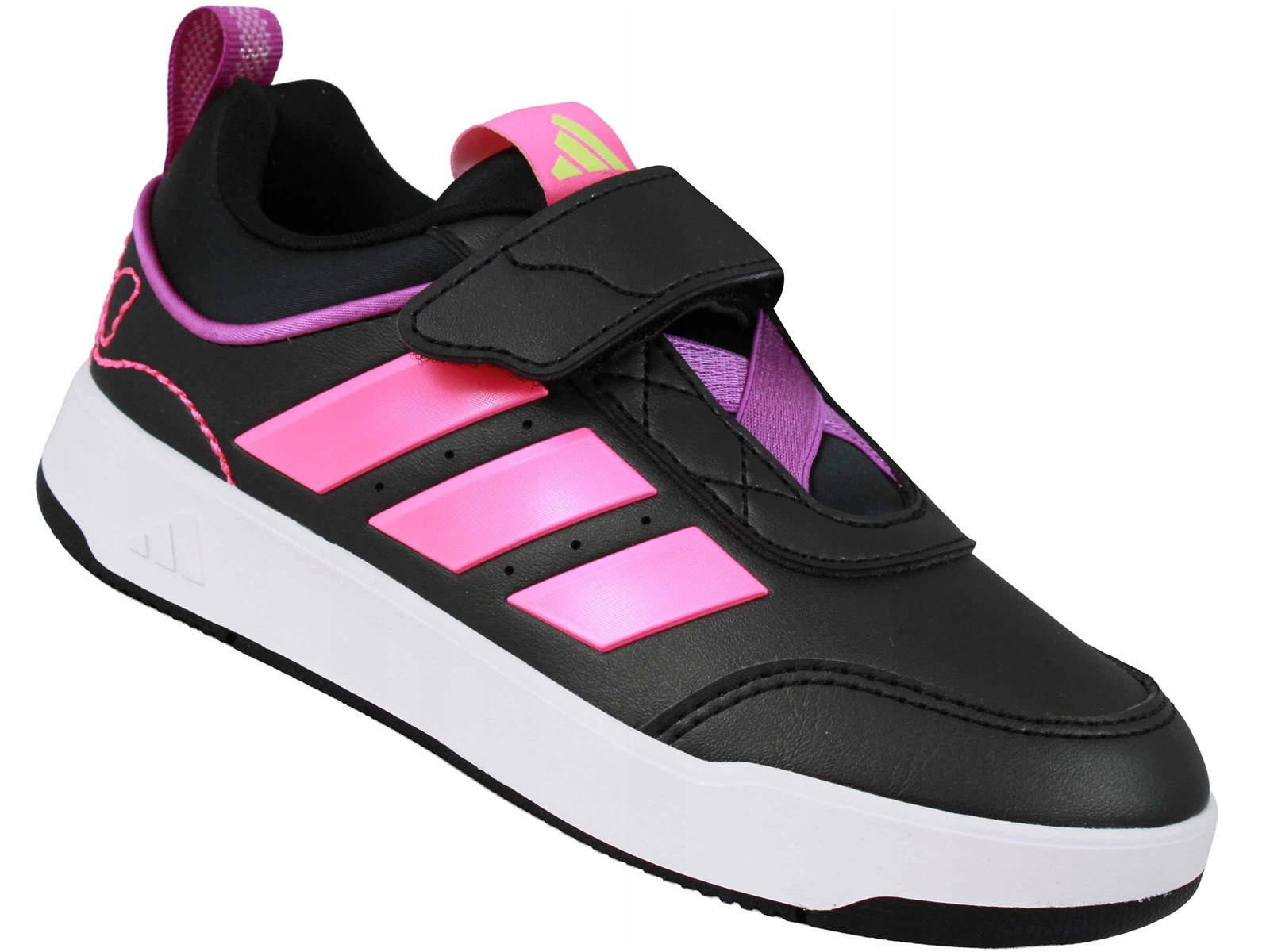 Adidas Tensaur Sport KI1800 Buty Trampki Dziecięce Na Rzepy Czarne Różowe