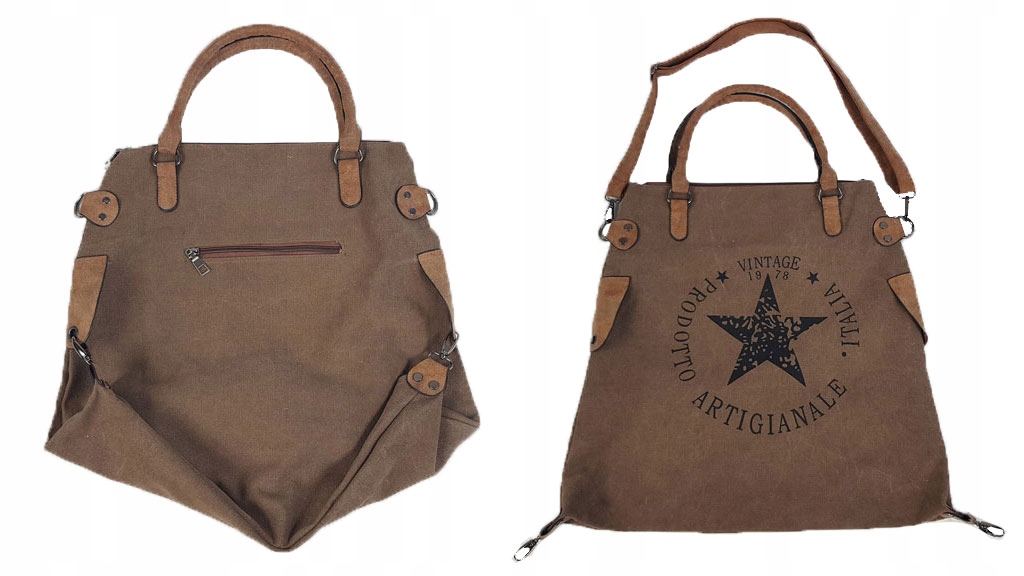 

Torebka Gwiazda Vintage Worek Shopper Bag Torba XL
