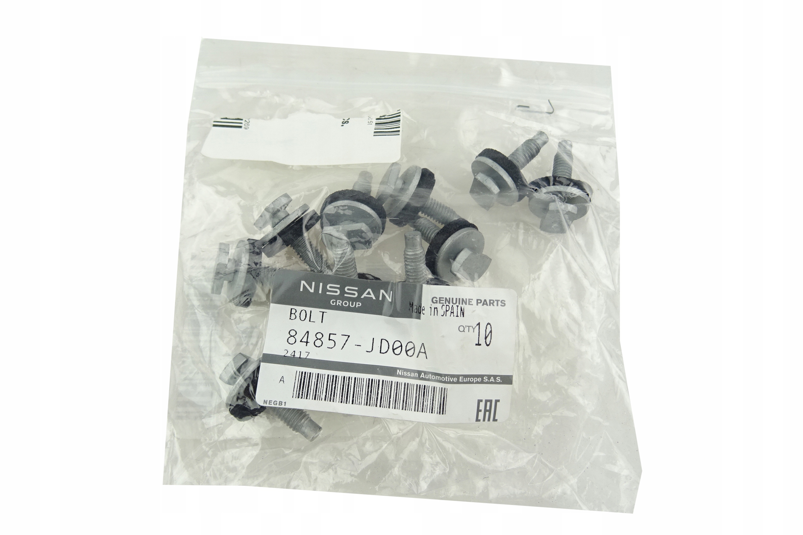 ŚRUBA KOŁEK SPINKA ZACZEP UCHWYT BLENDY NAKŁADKI KLAPY TYŁ NISSAN QASHQAI Numer katalogowy części 84857-JD00A