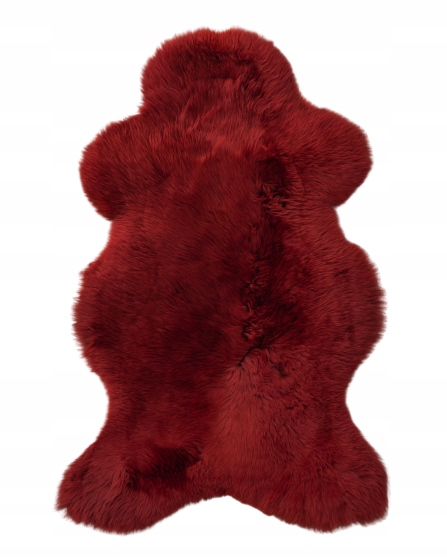 Bordová kůže Ovčí kůže 90-110 cm Dekorace interiéru