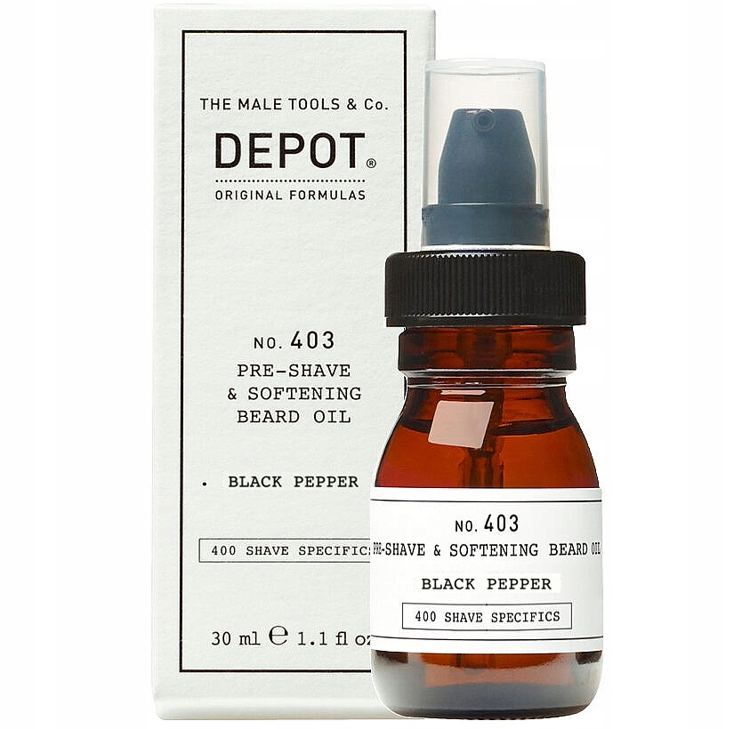 Depot 403 Zvláčňující olej před holením 30 ml.