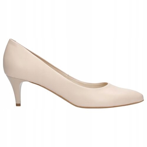

Buty Wojas Czółenka damskie skóra beżowe r. 39,5