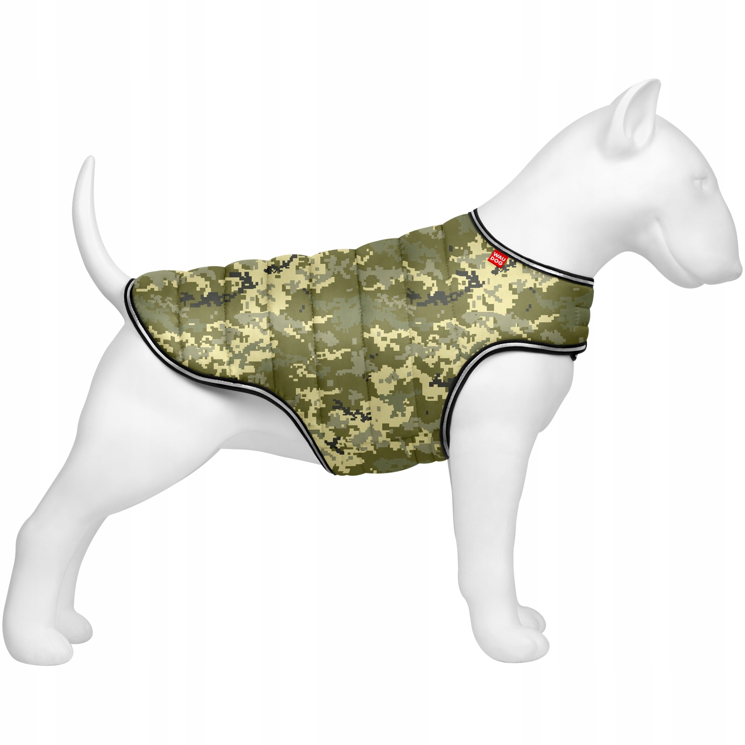 Levně Bunda pláštěnka pro psa Waudog Clothes, vzor Military, r. L