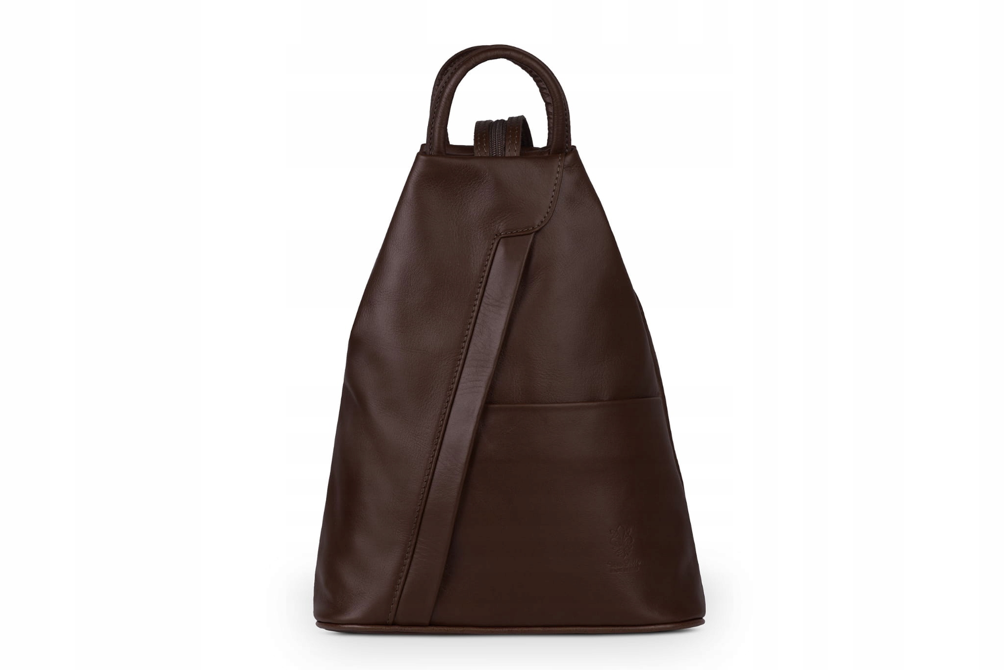 Batoh Kožený Vera Pelle Piramide Choco