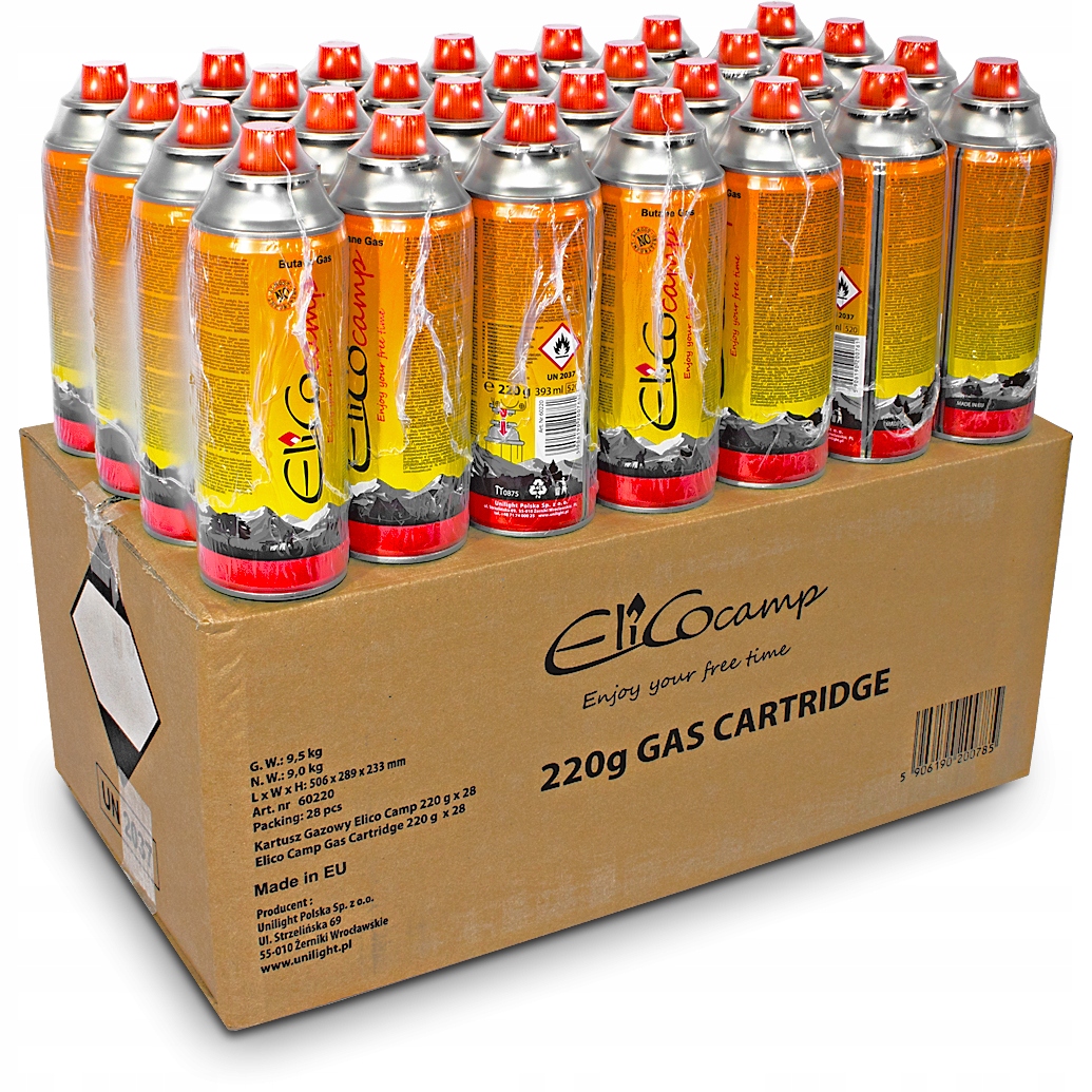 28x Gaz Kartusz Plynový Náboj Do Hořáku Sporáku Vložka