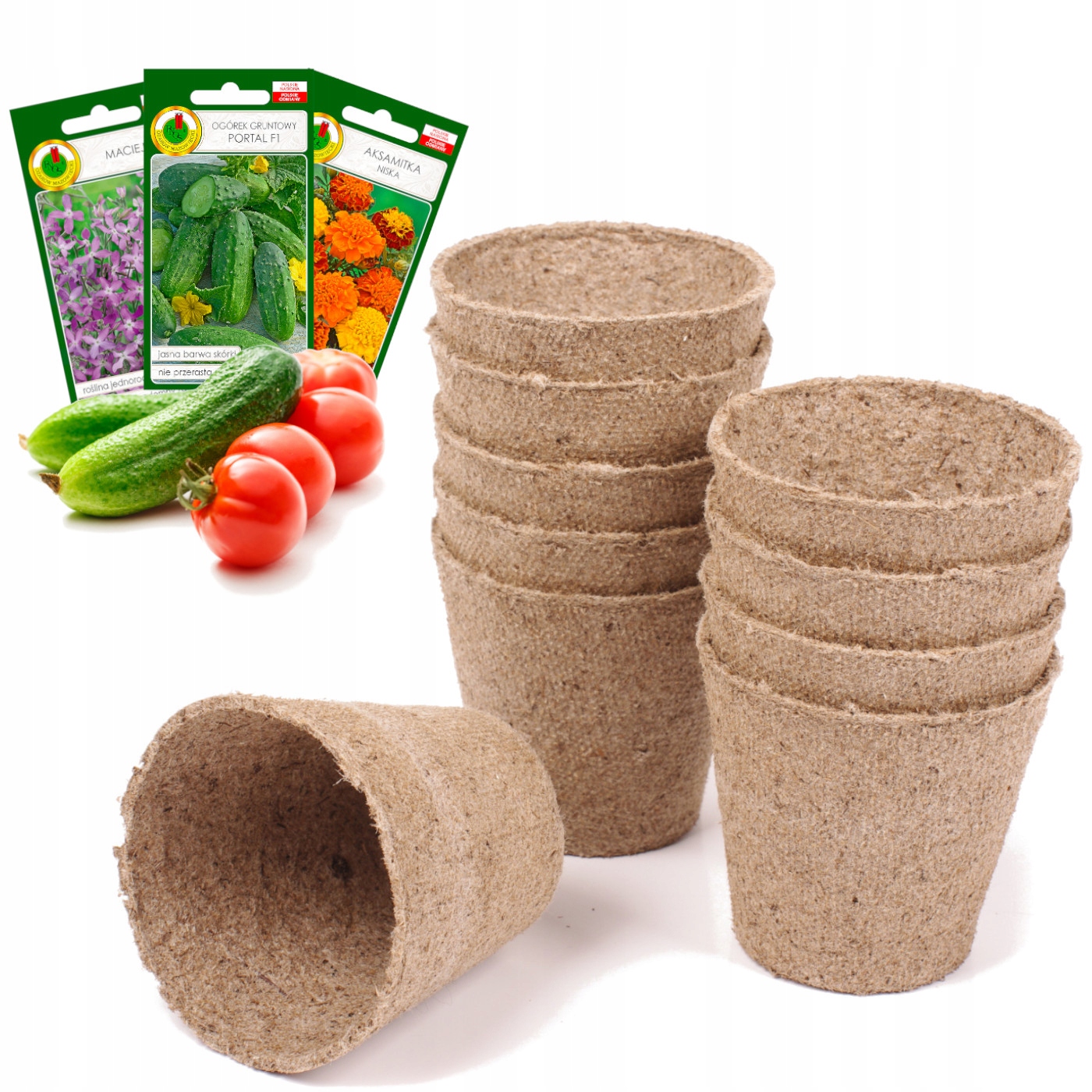 

Doniczki Torfowe Na Rozsady Sadzonki 6cm pH6 10szt