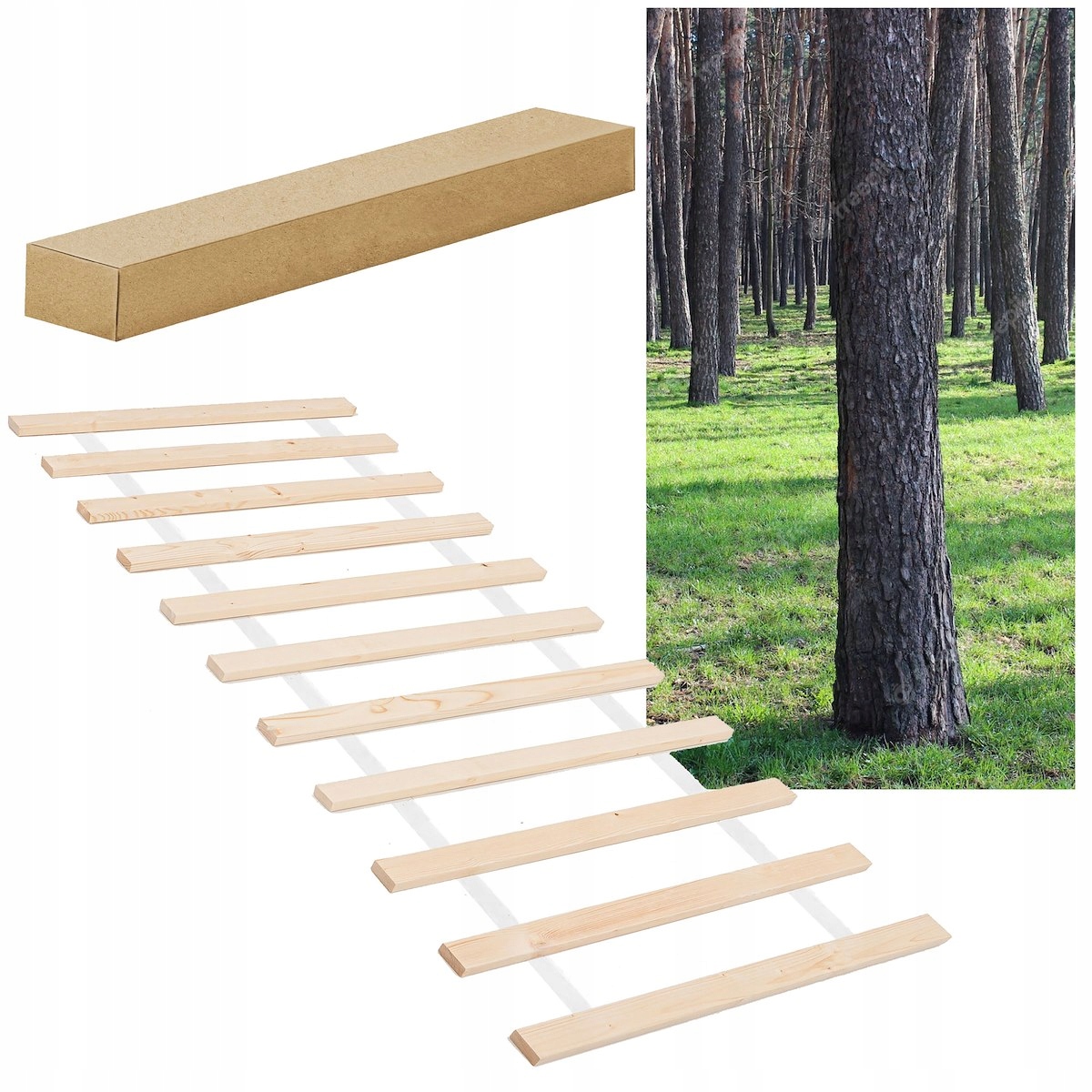 STELAŻ WKŁAD ŁÓŻKA 160x200cm POD MATERAC PRODUCENT Wysokość produktu 200 cm