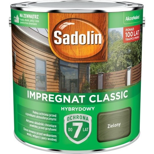 

Sadolin Classic Impr. Hybrydowy 2,5L Zielony
