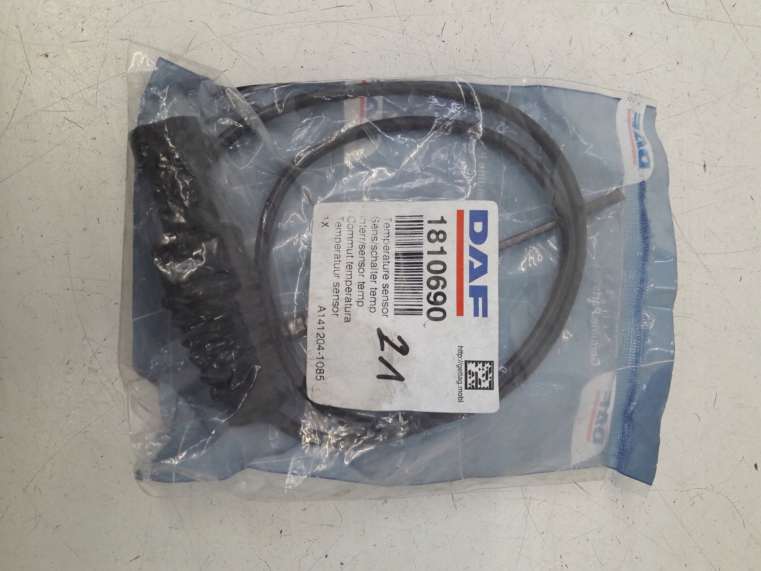 Sensor temperatury katalizatora 1810690 DAF