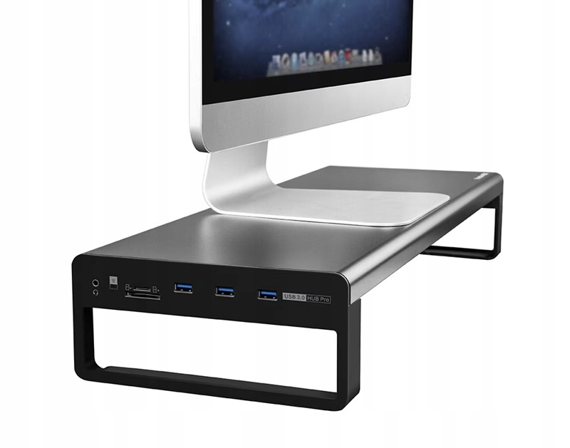 PODSTAWKA STOJAK POD MONITOR VAYDEER PORT AUDIO USB 3.0 CZYTNIK KART