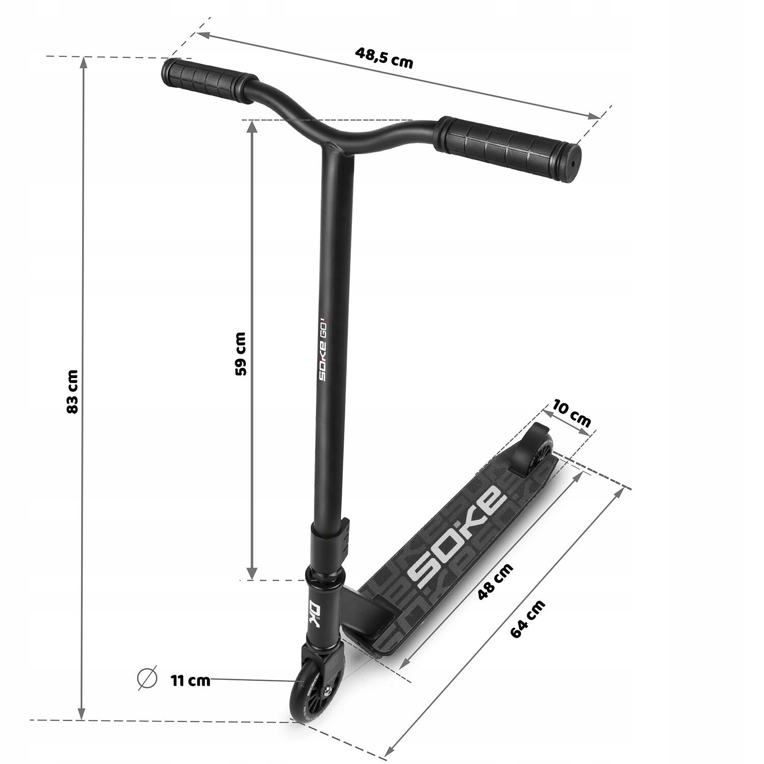 Hulajnoga Wyczynowa Freestyle SOKE Pro ABEC-9 Kod producenta 00000