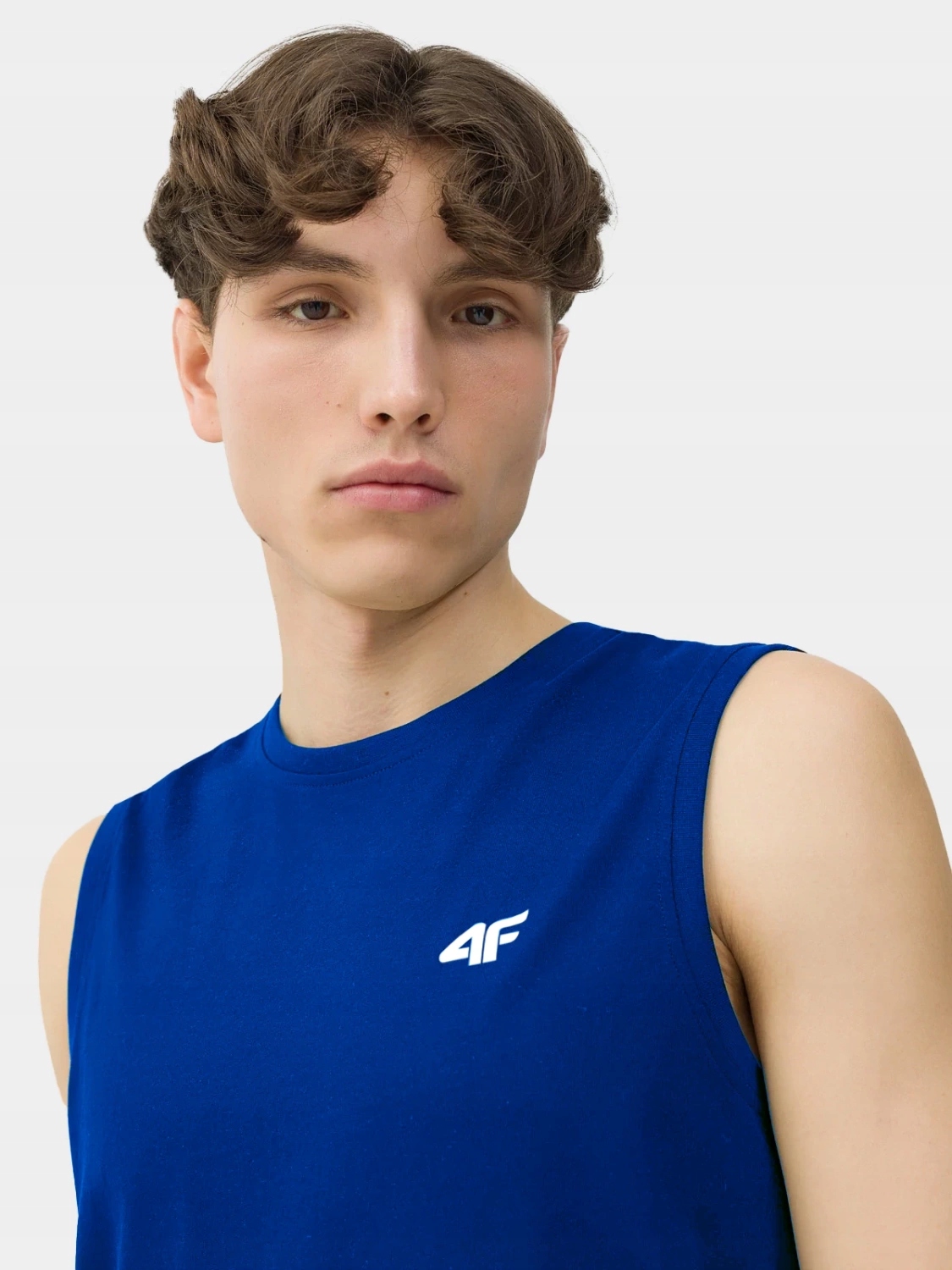 KOSZULKA MĘSKA 4F BEZRĘKAWNIK BAWEŁNIANY BEZ RĘKAWÓW ZESTAW 3PAK LIMITOWANA Wzór dominujący bez wzoru