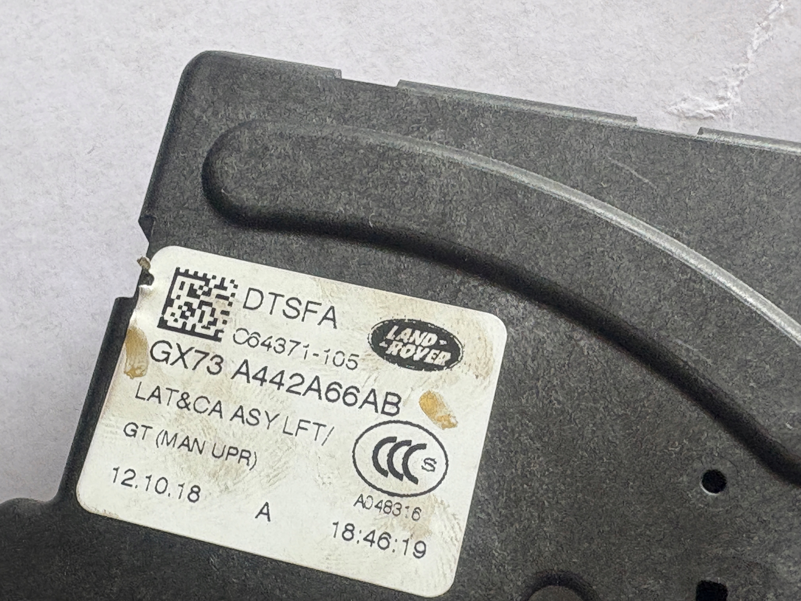 JAGUAR XE lock bonnet boot DOCIAG GX73A442A66AB