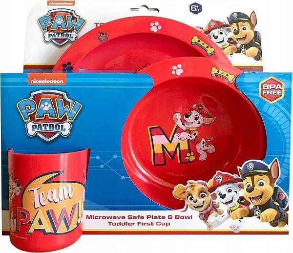 

Psi Paw Patrol Zestaw Obiadowy 6m+ 3el Czerwony